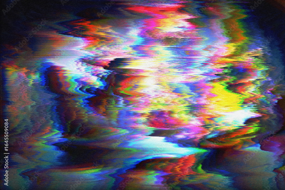 Poster glitch grainy abstract smeared gradient blurred unique background texture digital noise glitch damag