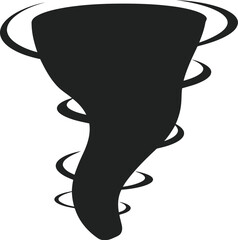 Black tornado icon