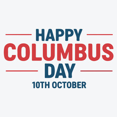 Happy columbus day celebration vector graphic