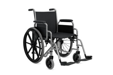 Modern wheelchair isolated on transparent background: mobility and accessibility concept