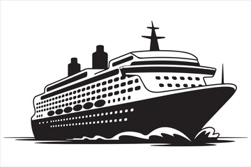 Fototapeta premium Ship Silhouette SVG Bundle | Sailboat & Yacht Clipart | Nautical Vector Set