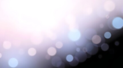 Abstract Light Bokeh Background Soft Pink Blue and White Glowing Circles Particle Bokeh