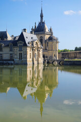 Fototapeta premium Impressive Chantilly castle near Paris (France)