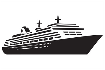 Fototapeta premium Ship Silhouette SVG Bundle | Sailboat & Yacht Clipart | Nautical Vector Set
