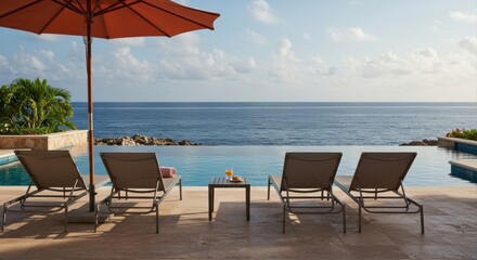 Oceanfront poolside luxury awaits.