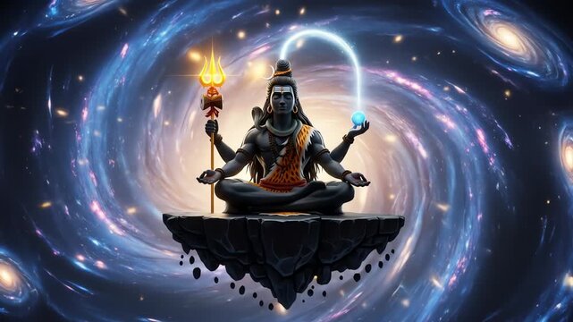 lord shiva meditation cosmic universe spiritual energy
