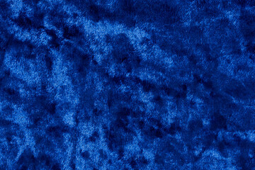 Blue velvet fabric texture background. Abstract background and texture for design.