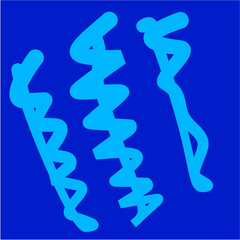 Abstract Blue Swirl Pattern Background