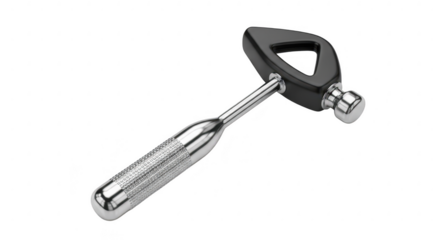 3d icon of neurological reflex hammer used for diagnostic purposes isolated on transparent background to check patient reflexes and nerve response