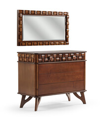 Bed dressing table isolated on white background