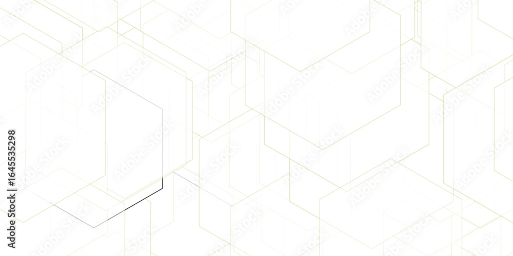 Poster geometric hexagon network design displaying connectivity and modern digital technology concept for f