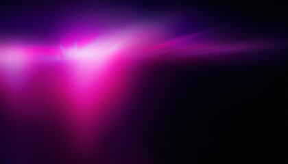 Obraz premium Abstract Magenta purple pink light ultraviolet defocused radiance soft texture on dark black empty space background. Neon blur glow. Color light overlay. With space for text.