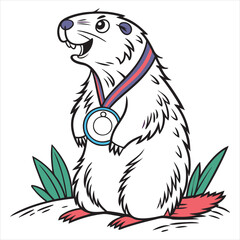 olympic-marmot-vector