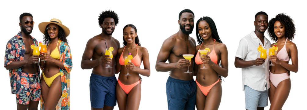 couple drinking alcohol, colorful drink, Sex on the Beach, vacation, beach day, pool day