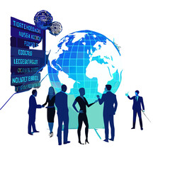 business people around the world