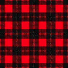 Red and black plaid pattern, simple, repeating design