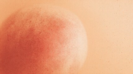 Fototapeta premium Abstract texture featuring a soft orange and red gradient with circular shapes.