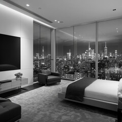 interior of a hotel room