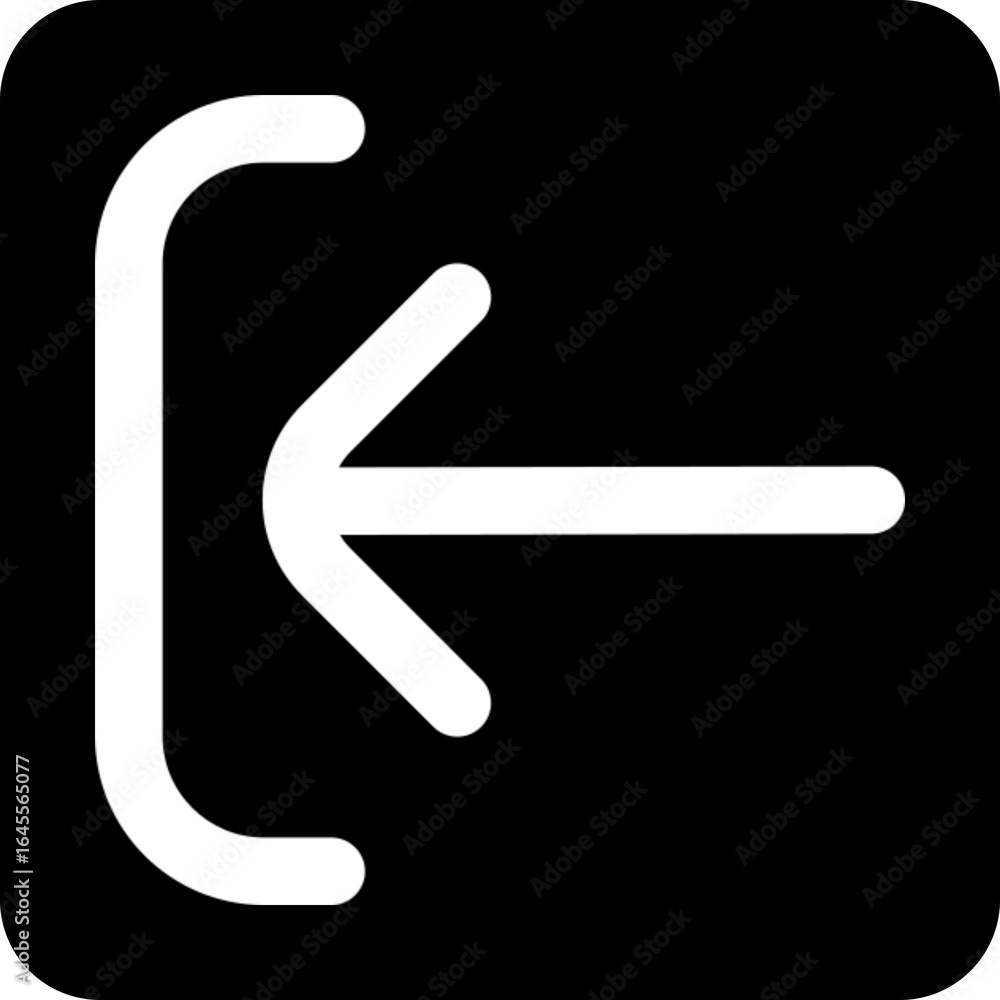 Poster enter arrow keyboard return icon