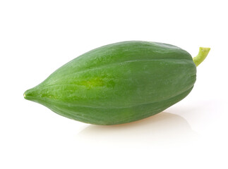 papaya isolated on white background.