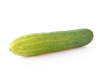 Fresh cucumbers isolated on white background