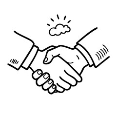 Fototapeta premium handshake vector format