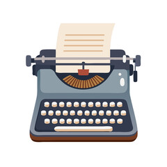 vintage typewriter with blank paper