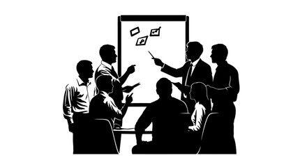 strategic business meeting team collaboration problemsolving and achieving shared goals through effective communication