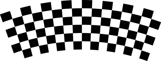Fototapeta premium Race Flag Design – Checkered Flag Vector Illustration