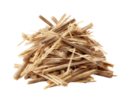 Harvesting dry plant stems agricultural field nature daytime, isolated on transparent background, png