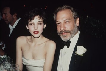 Elegant Mature Couple in Formal Evening Wear at Special Event or Wedding