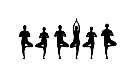 Fototapeta premium mastering the tree pose a stepbystep yoga guide for beginners to advanced practitioners improve balance strength and focus