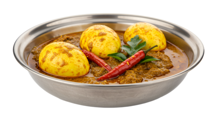 Kerala Style Egg Curry with Coconut Milk and Spices