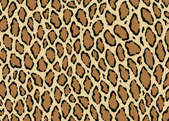 Leopard pattern design. Animal print vector illustration background. Wildlife fur skin design illustration for web, home decor, fashion, surface, graphic design