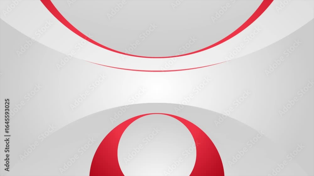 Poster red grey geometric tech background with minimal paper circles. abstract motion design. video animati