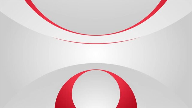 Red grey geometric tech background with minimal paper circles. Abstract motion design. Video animation Ultra HD 4K 3840x2160