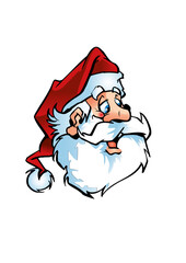 Santa Claus (Father Christmas) with a big white beard