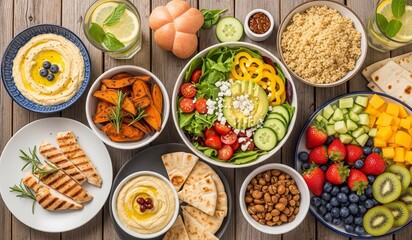 Mediterraner Genuss: Ein ausgewogener und farbenfroher Speiseplan
