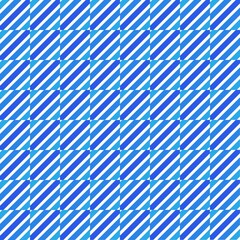 Seamless blue and white diagonal stripes