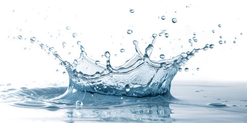 Water splash isolated on transparent background  