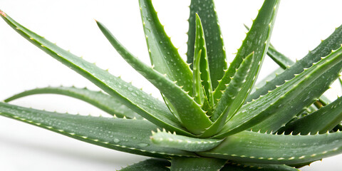 Close-up of aloe vera isolated on transparent background  