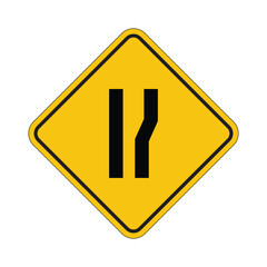 Caution Winding Road Traffic Sign Symbol for Road Safety Awareness