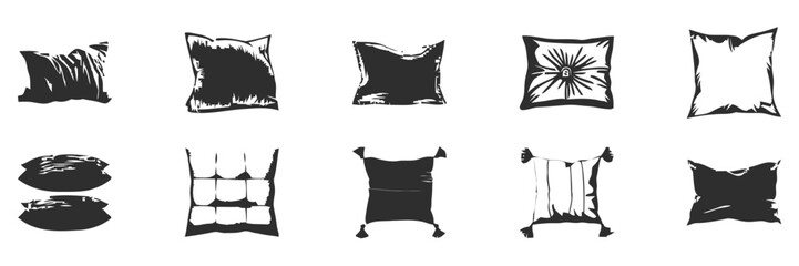 Simple designs of various pillows.