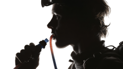 Adventure hydration tips for athletes settings silhouette view