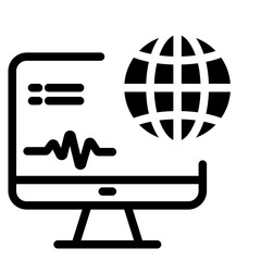 Digital healthcare icon. Vector illustration	