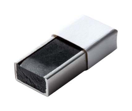 Creative action drawing with charcoal in an environment