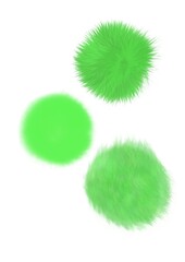 green circles on white background