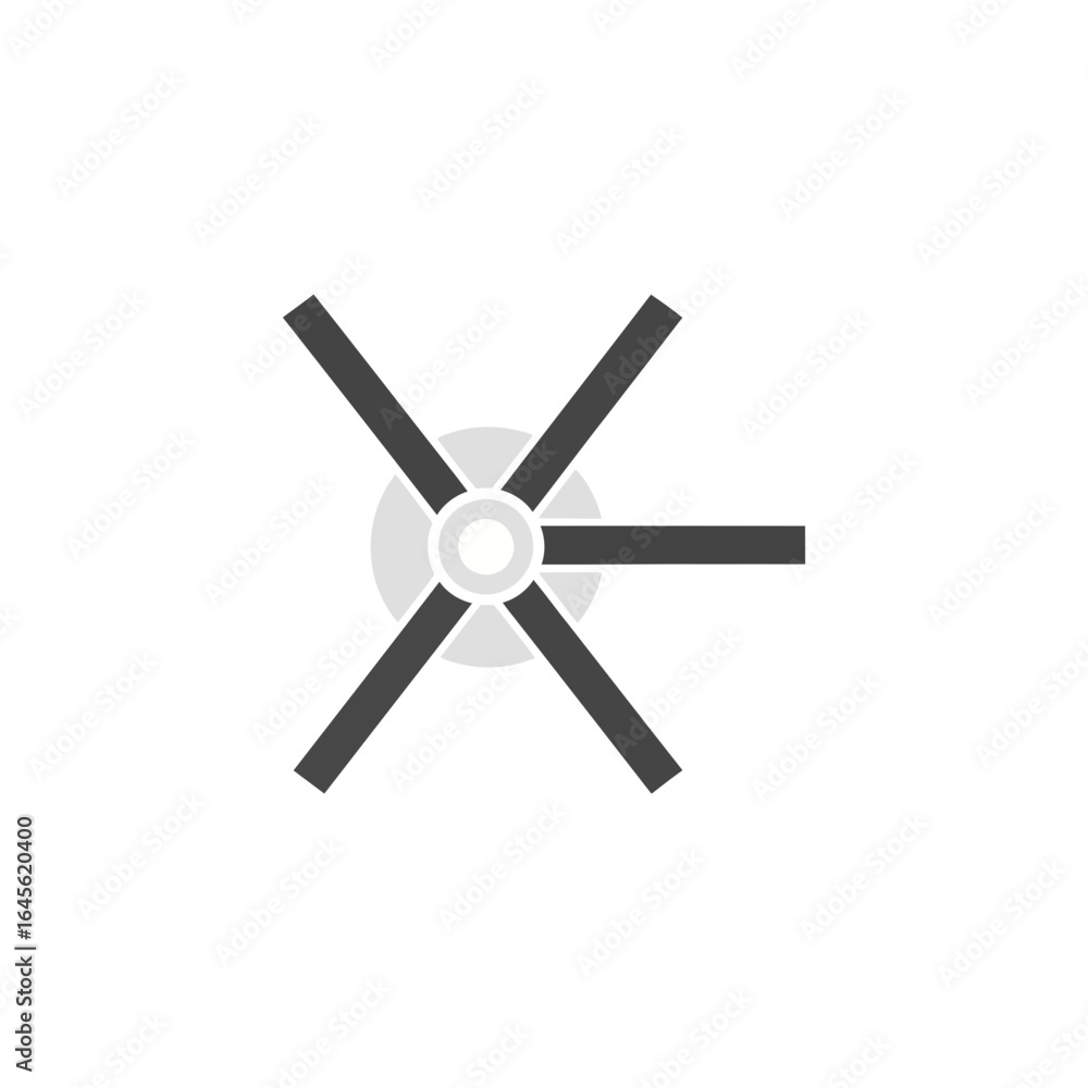 Poster abstract graphic design featuring a central circle with radiating lines.