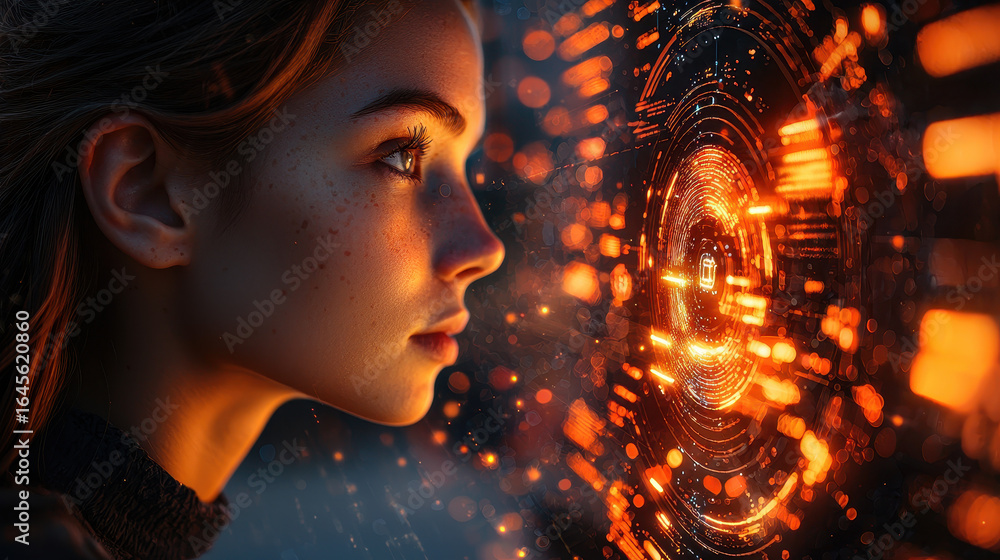 Poster ai agent performs identity verification within secure digital environment showcasing zero trust arch