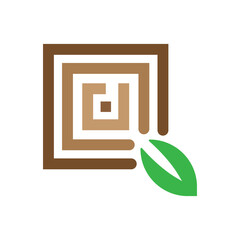 Wood Logo Vector Icon Template Illustration
